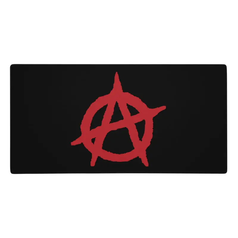 Anarchy Red Anarchist Symbol Gaming Mouse Pad