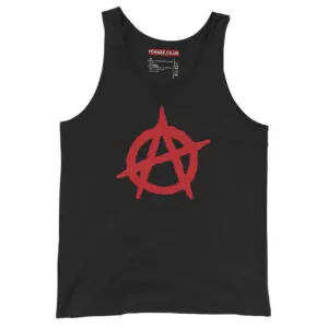 Anarchy Red Anarchist Symbol Unisex Tank Top Vest