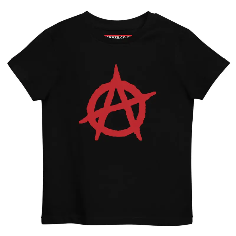 Anarchy Red Anarchist Symbol Organic Cotton Kids T-shirt