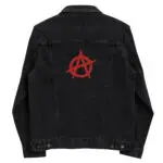 Anarchy Red Anarchist Symbol Unisex Denim Jacket