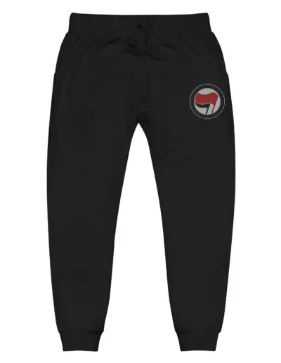 Antifa Antifaschistische Aktion Flag Unisex Fleece Joggers Tracksuit Bottoms