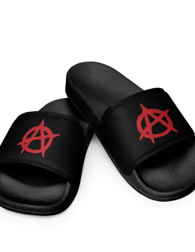 Anarchy Red Anarchist Symbol Women's Slides