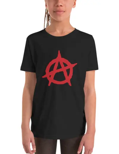 Anarchy Red Anarchist Symbol Kids T-Shirt