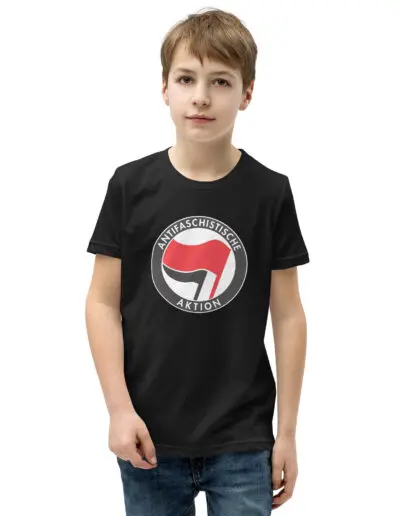 Antifa Antifaschistische Aktion Flag Kids T-Shirt