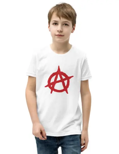 Anarchy Red Anarchist Symbol Kids T-Shirt