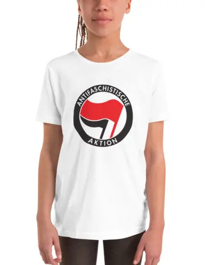 Antifa Antifaschistische Aktion Flag Kids T-Shirt