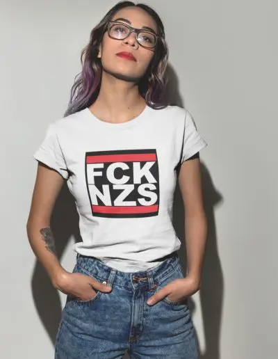 FCK NZS Fuck Nazis Unisex Organic Cotton T-shirt