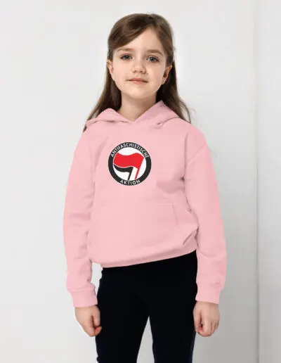 Antifa Antifaschistische Aktion Flag Kids Hoodie