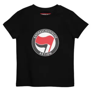 Antifa Antifaschistische Aktion Flag Organic Cotton Kids T-shirt