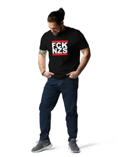 FCK NZS Fuck Nazis Unisex Organic Cotton T-shirt