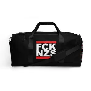 FCK NZS Fuck Nazis Antifa Duffle Bag