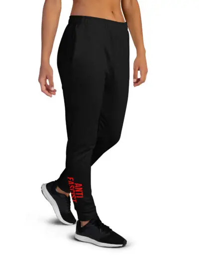 Anti-Fascist Red Women's Joggers Tracksuit Bottoms