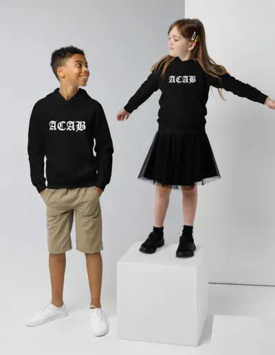 ACAB All Cops Are Bastards Kids Organic Hoodie