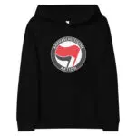 Antifa Antifaschistische Aktion Flag Kids Fleece Hoodie