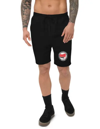 Antifa Antifaschistische Aktion Flag Men's Fleece Shorts