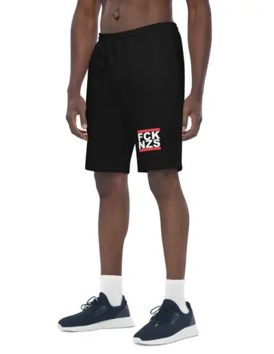 FCK NZS Fuck Nazis Men's Fleece Shorts