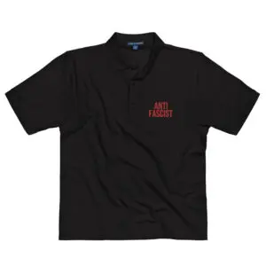 Anti-Fascist Red Men's Premium Polo