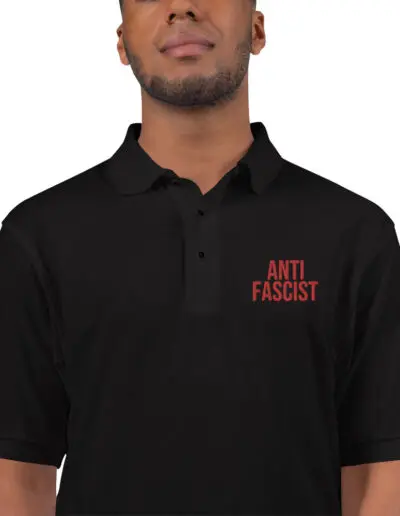 Anti-Fascist Red Men's Premium Polo