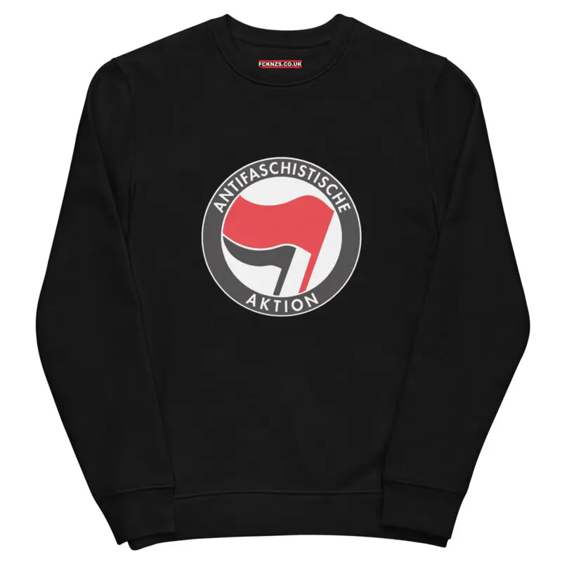 Antifa Antifaschistische Aktion Flag Unisex Organic Sweatshirt