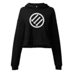 Antifa Iron Front 3 Arrows Crop Hoodie