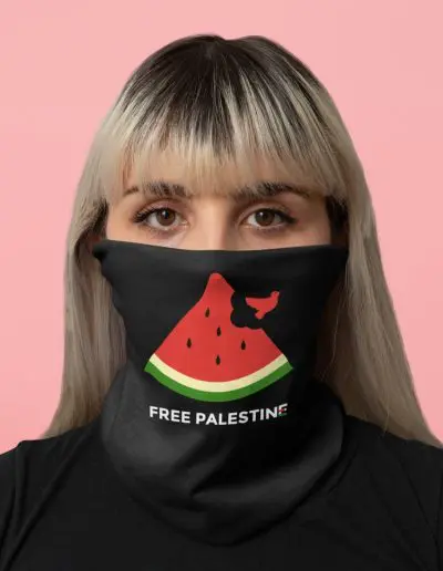 Free Palestine Watermelon Neck Gaiter