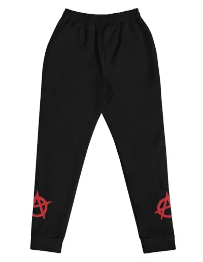 Anarchy Red Anarchist Symbol Women's Joggers Tracksuit Bottoms