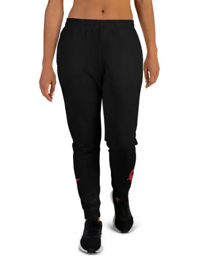 Anarchy Red Anarchist Symbol Women's Joggers Tracksuit Bottoms