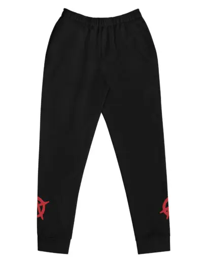 Anarchy Red Anarchist Symbol Women's Joggers Tracksuit Bottoms