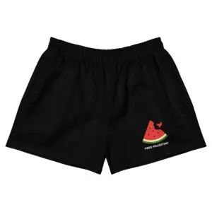 Free Palestine Watermelon Women’s Recycled Shorts