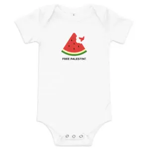 Free Palestine Watermelon Baby One Piece