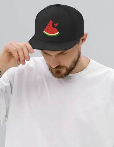 Free Palestine Watermelon Snapback Hat