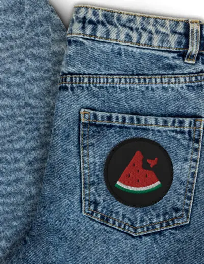 Free Palestine Watermelon Embroidered Patches