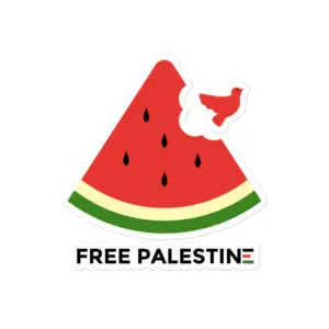 Free Palestine Watermelon Bubble-free Stickers