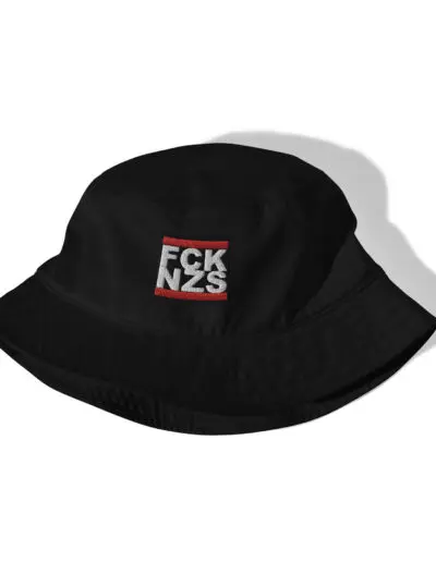 FCK NZS Fuck Nazis Organic Bucket Hat