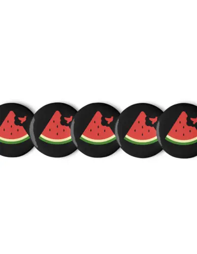 Free Palestine Watermelon Set of Pin buttons