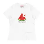 Free Palestine Watermelon Women's Relaxed T-Shirt