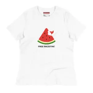 Free Palestine Watermelon Women's Relaxed T-Shirt