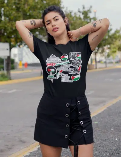 Free Palestine Stickers Unisex T-Shirt