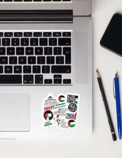 Free Palestine Bubble-free Stickers