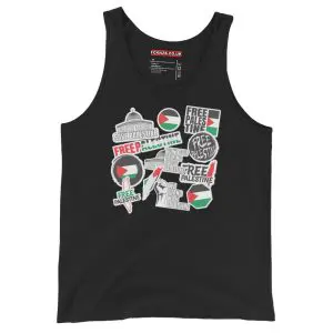 Free Palestine Stickers Tank Top/Vest