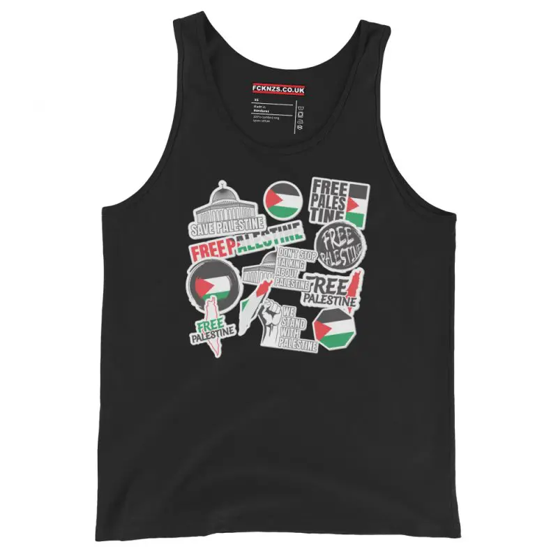 Free Palestine Stickers Tank Top/Vest