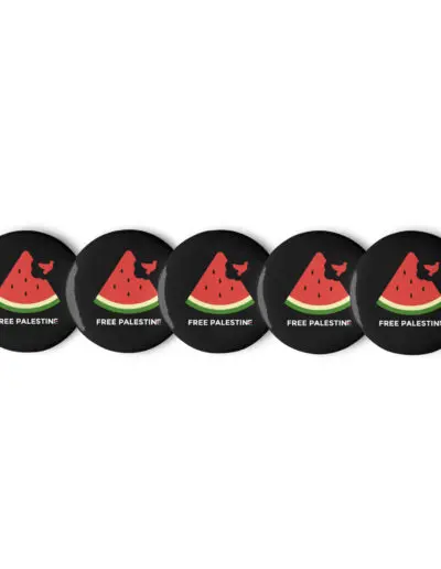 Free Palestine Set of Pin Buttons