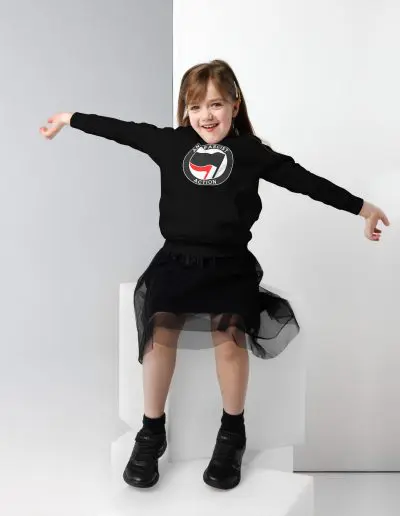 Antifascist Action Kids Eco Hoodie