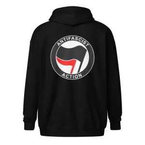 Antifascist Action Unisex Heavy Blend Zip Hoodie