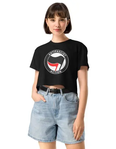 Antifascist Action Women’s Crop Top