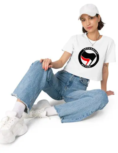 Antifascist Action Women’s Crop Top