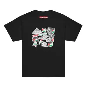 Free Palestine Stickers Kids T-shirt