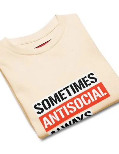 Sometimes Antisocial Always Antifascist Kids T-shirt