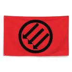 Antifa Iron Front 3 Arrows Red Flag