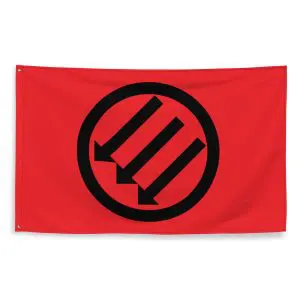 Antifa Iron Front 3 Arrows Red Flag